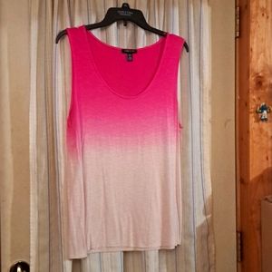 Kenneth Cole ombre tank top in like new condition. Size XL, bright & pastel pink